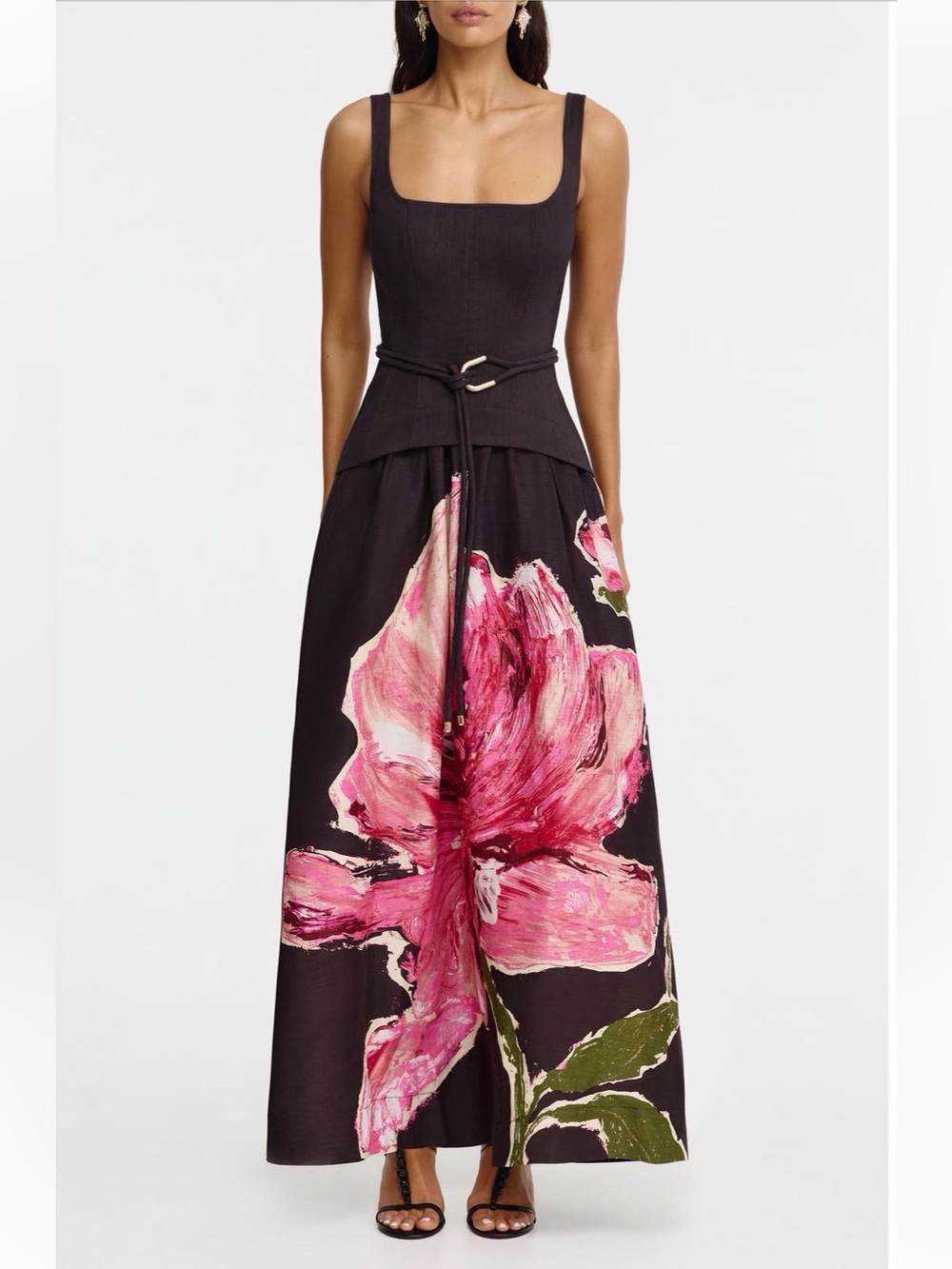 New Acler Actonhill Floral Print Cocktail Dress
